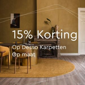 15% korting Desso karpetten op maat